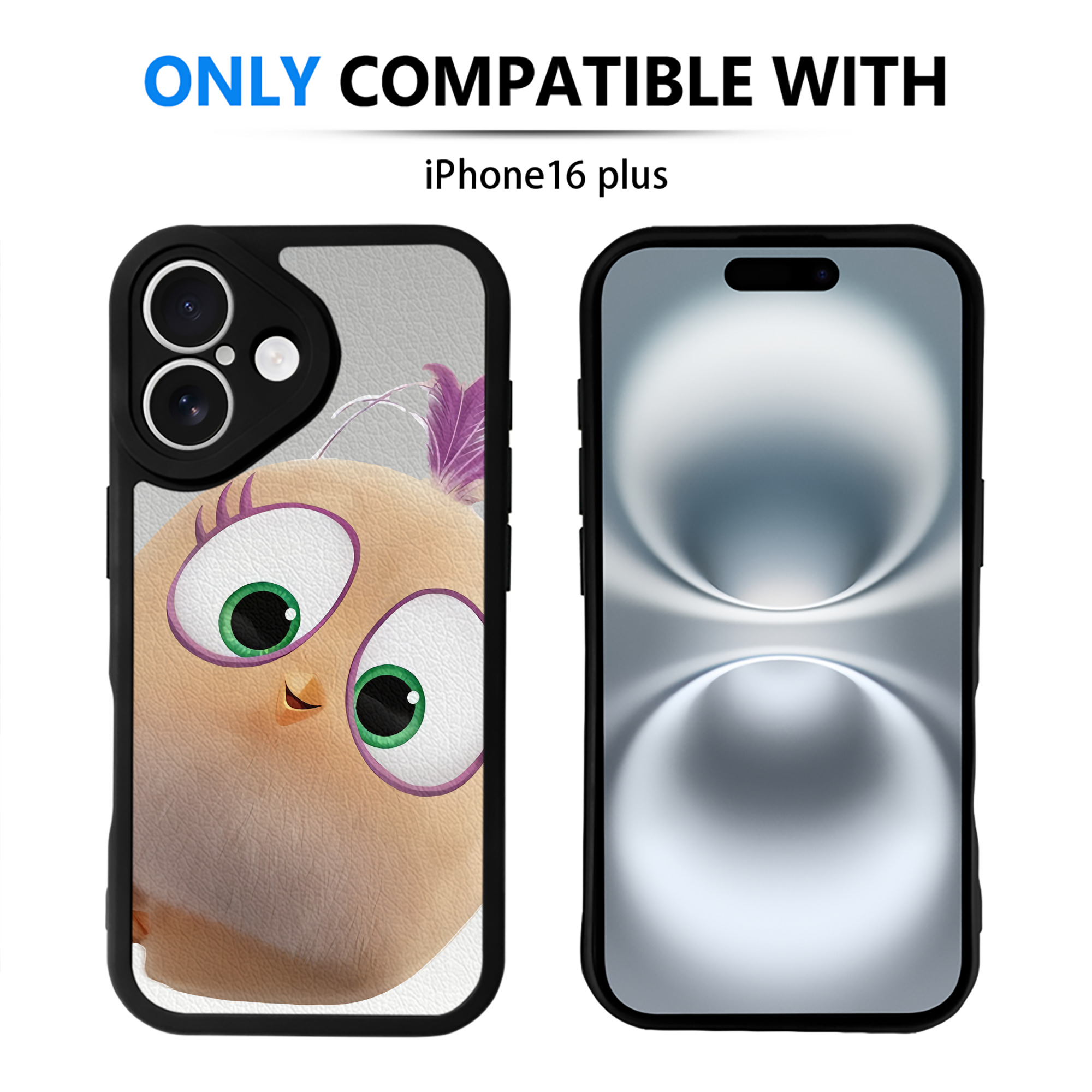 （画像用） Angry Birds アングリーバード 【iPhone 16シリーズ対応】シリコンスマホケース（レザー調） 材質：シリコン